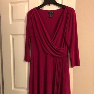 Lauren Berry faux-Wrap Dress